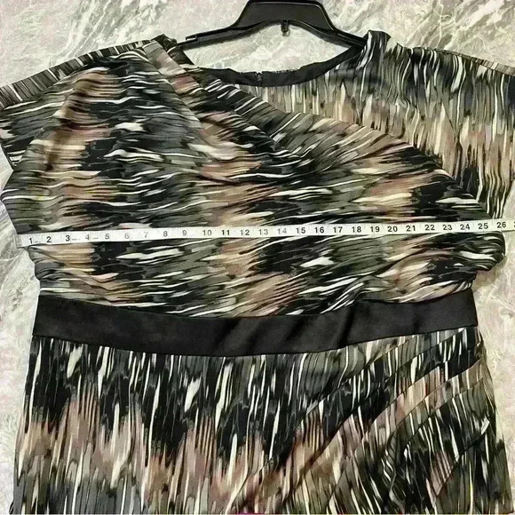 Donna Ricco Women’s midi Dress plus size 20W abstract - Picture 7 of 13